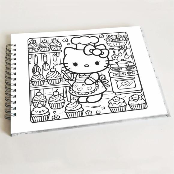 Livro de Colorir - Hello Kitty