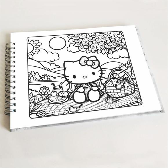 Livro de Colorir - Hello Kitty