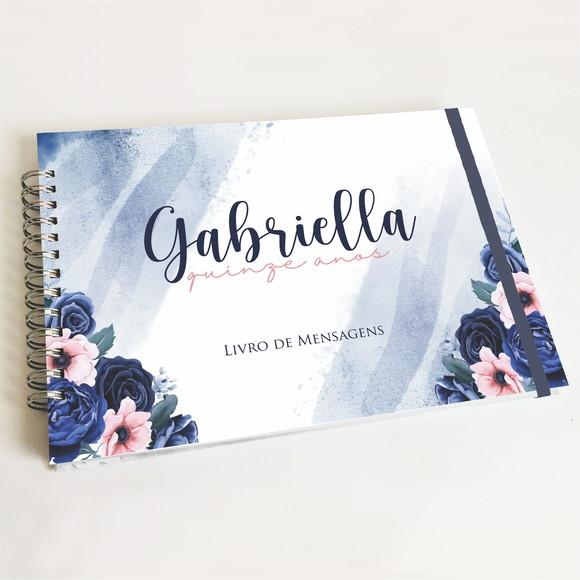 Livro de Mensagens 15 Anos - Azul Marinho