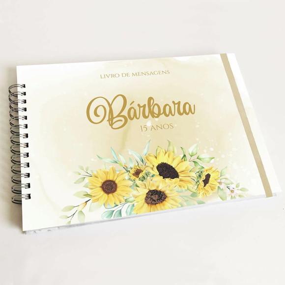Livro de Mensagens 15 Anos - Amarelo Dourado