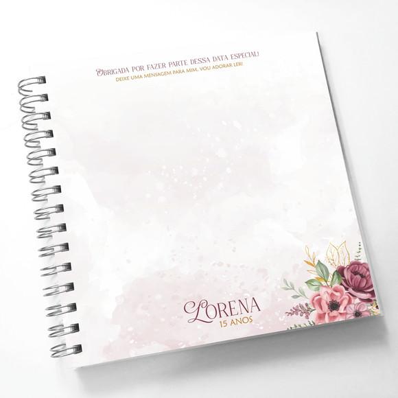 Livro de Mensagens - 15 Anos - Quadrado