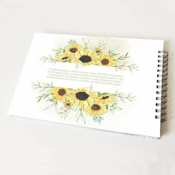 Livro de Mensagens 15 Anos - Amarelo Dourado