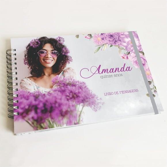 Livro de Mensagens 15 Anos - Lavanda