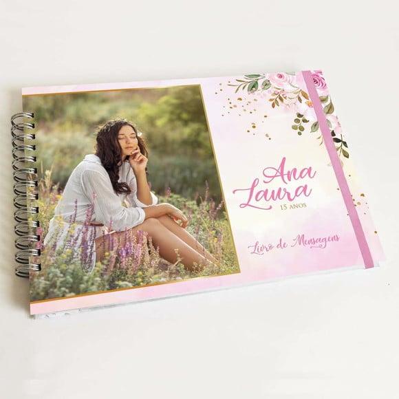 Livro de Mensagens 15 Anos - Rosa Claro