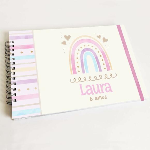 Livro de Mensagens Aniversário - Arco-íris