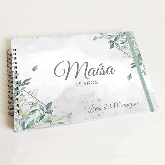 Livro de Mensagens 15 Anos - Verde Eucalipto