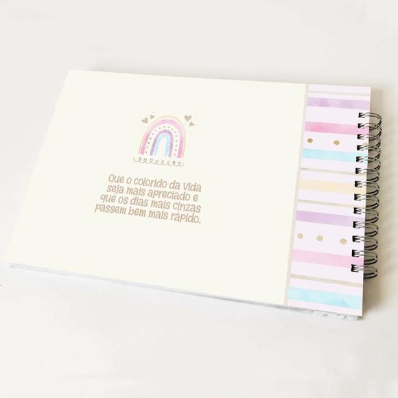 Livro de Mensagens Aniversário - Arco-íris