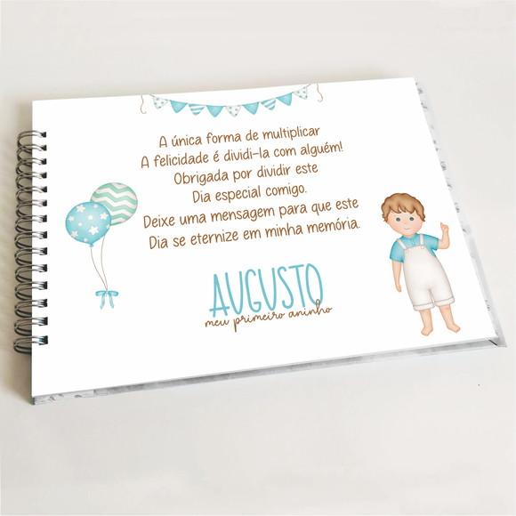 Livro de Mensagens Aniversário - Menino