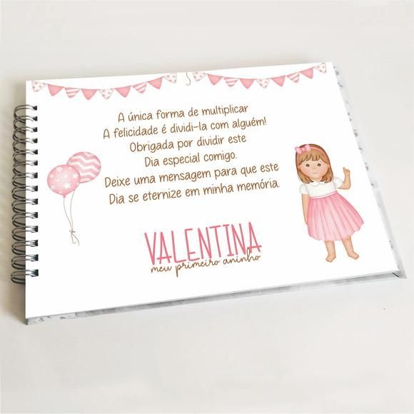 Livro de Mensagens Aniversário - Menina