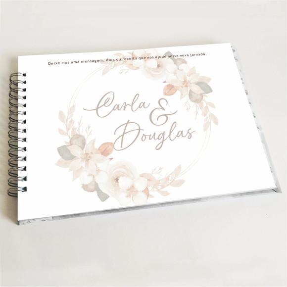 Livro de Mensagens Casamento - Laranja Tangerina
