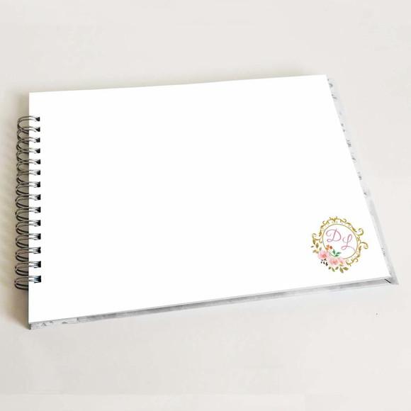 Livro de Mensagens Casamento - Rosa Claro