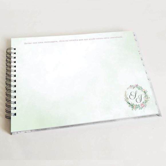 Livro de Mensagens Casamento - Verde Menta