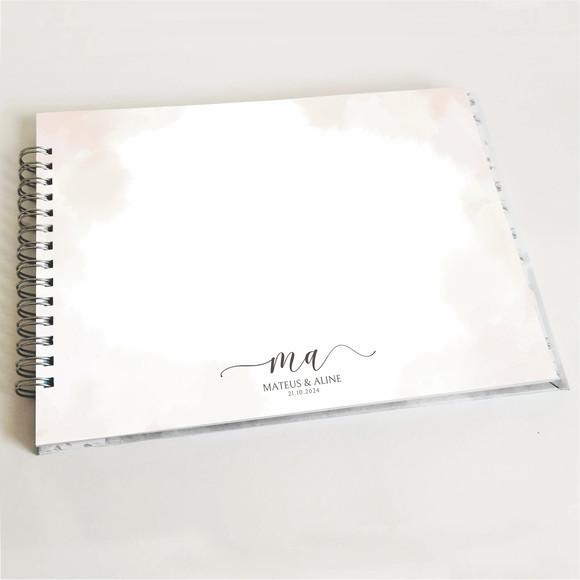 Livro de Mensagens Casamento - Rosa Neutro