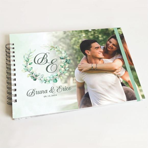 Livro de Mensagens Casamento - Verde Menta