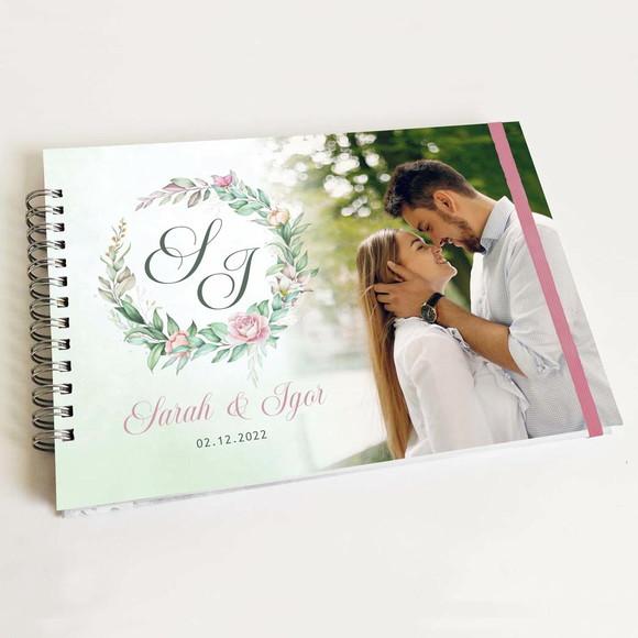 Livro de Mensagens Casamento - Verde Menta