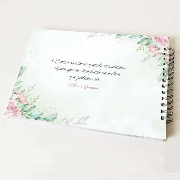 Livro de Mensagens Casamento - Verde Menta