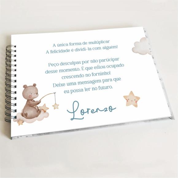 Livro de Mensagens Chá - Menino