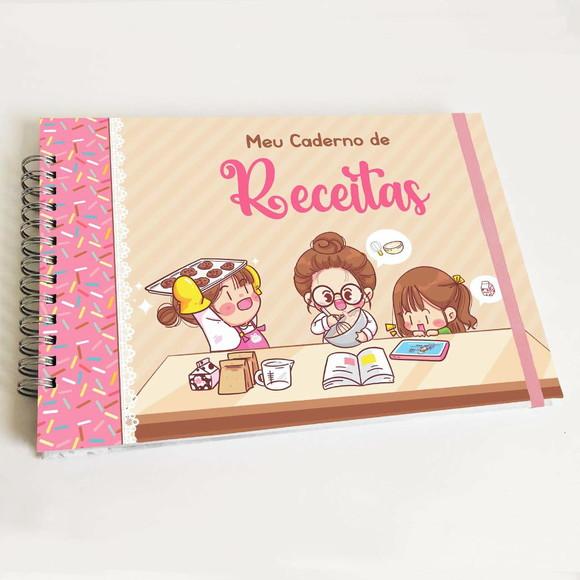 Livro de Receitas Personalizável - Horizontal