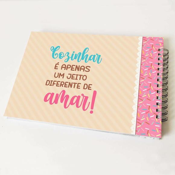 Livro de Receitas Personalizável - Horizontal
