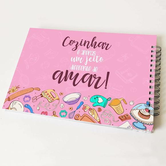 Livro de Receitas Personalizável - Horizontal