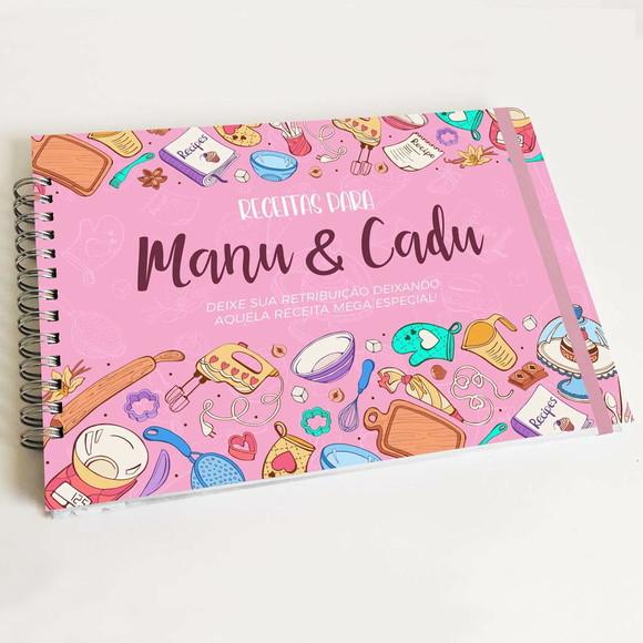 Livro de Receitas Personalizável - Horizontal