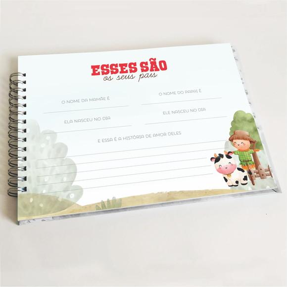 Livro do Bebê Horizontal - Fazendinha