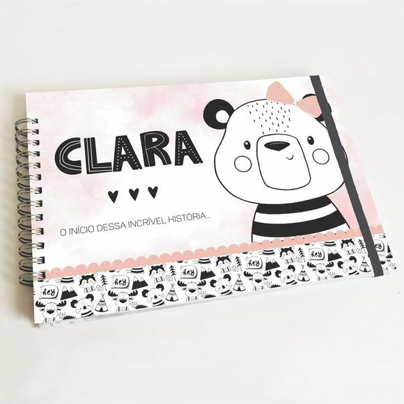 Livro do Bebê Horizontal - Minimalista Menina