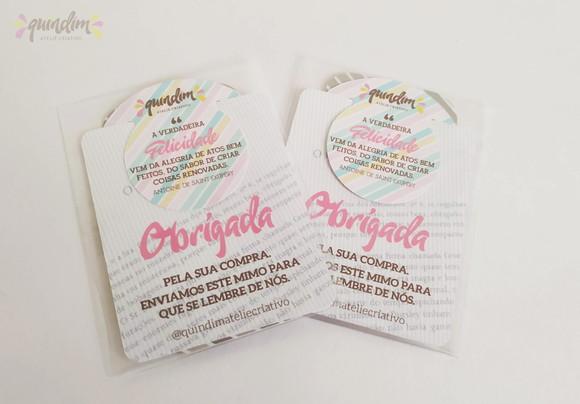 Marcador de Páginas com Cartão