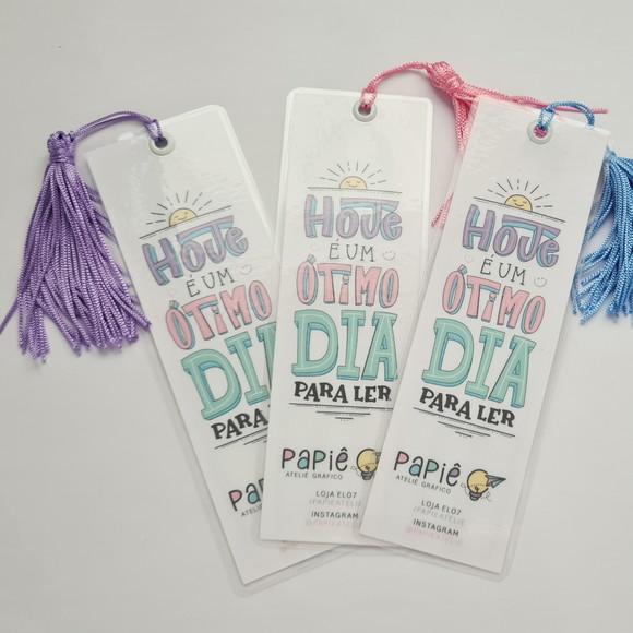 Marcador de Páginas Plastificado com Tassel