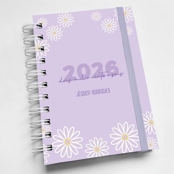 Mini Agenda A6 Personalizada Flores