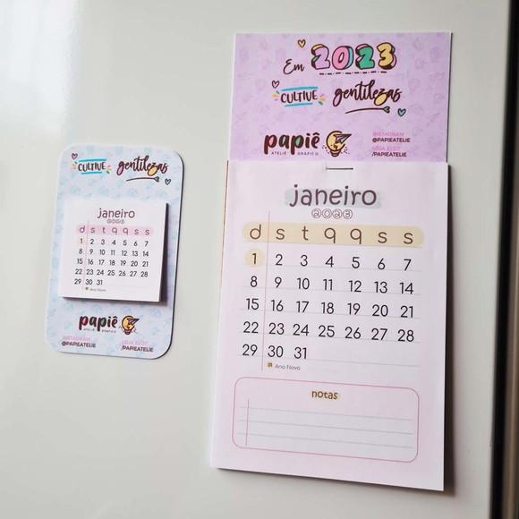 Mini Calendário Personalizado