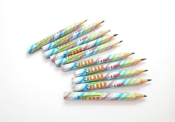 Mini Lápis Adesivado - Personalizavél