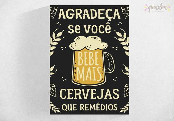 Placa decorativa - Cerveja