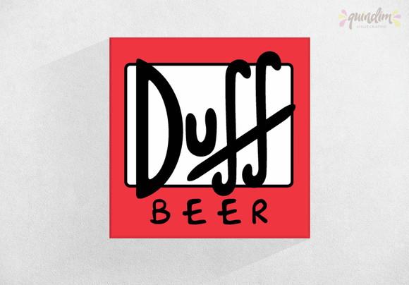 Placa decorativa - Cerveja Duff