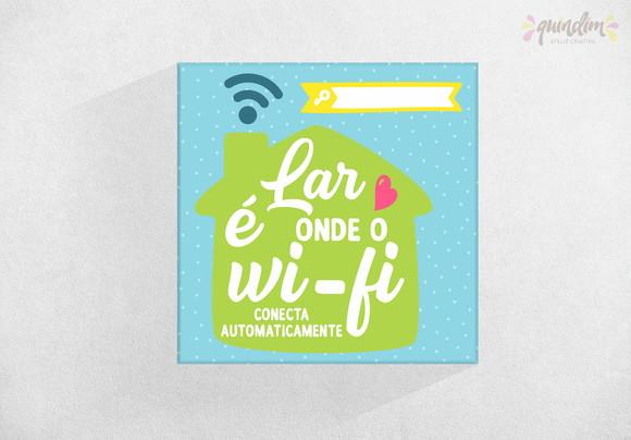 Placa decorativa - Conectar o wi-fi