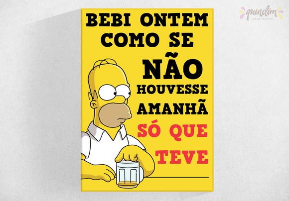 Placa decorativa - Homer