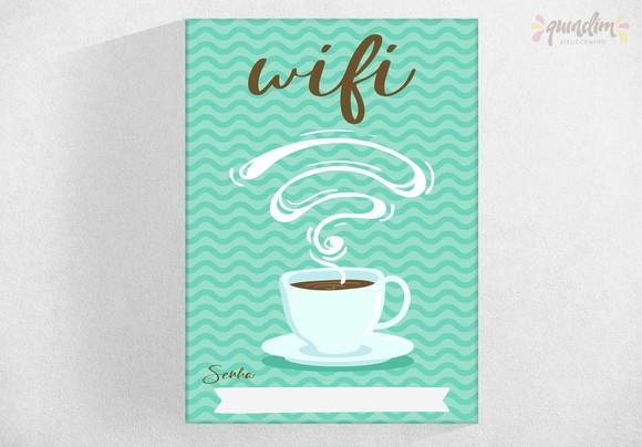 Placa decorativa - Senha do Wi-fi