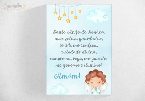 Placa decorativa - Santo Anjo