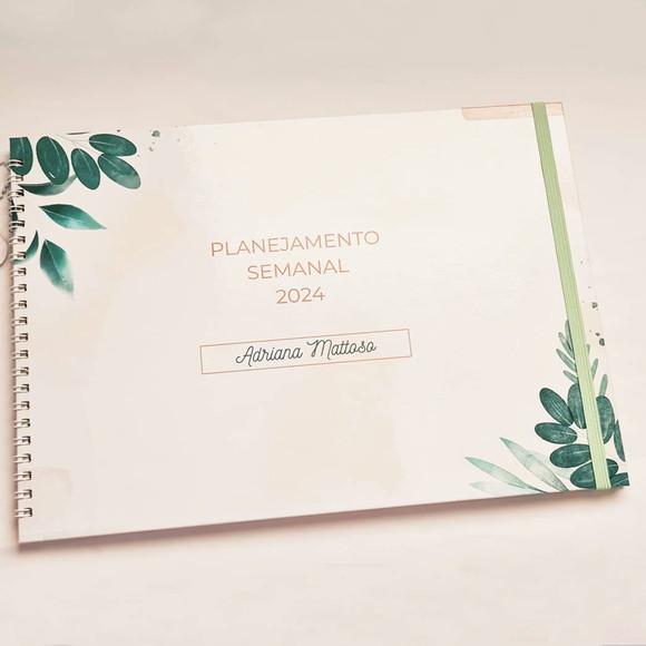 Planner Semanal com Capa Personalizado - A4