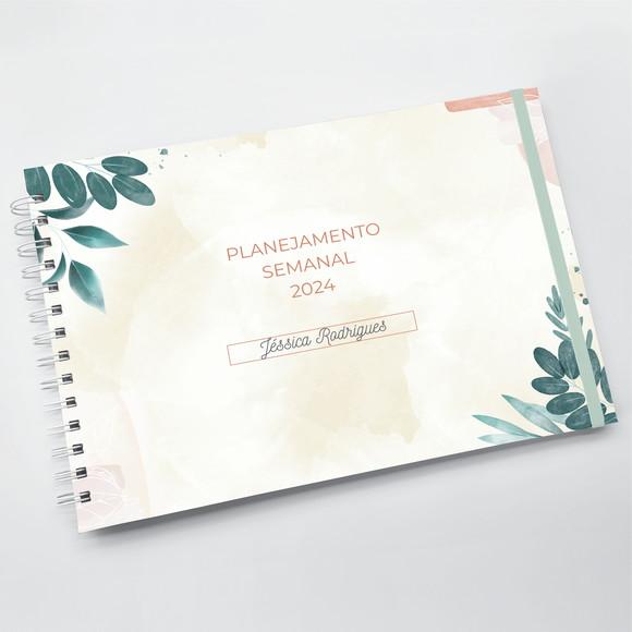 Planner Semanal com Capa Personalizado - A4