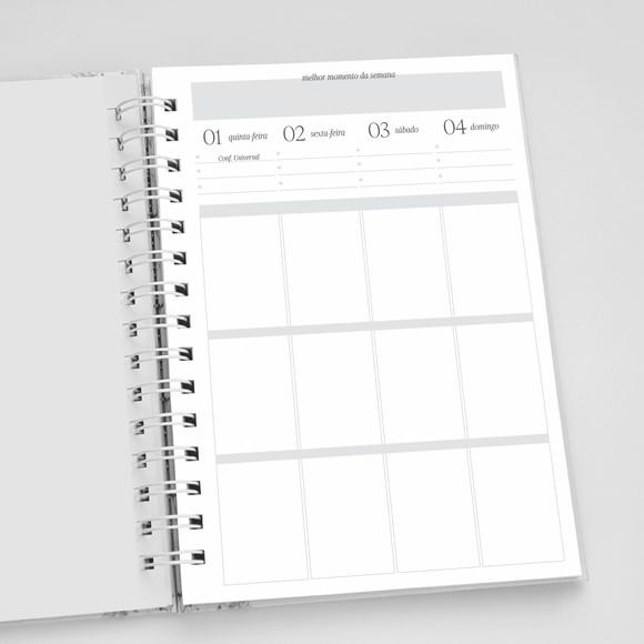 Planner A5 Personalizado Neutro Azul
