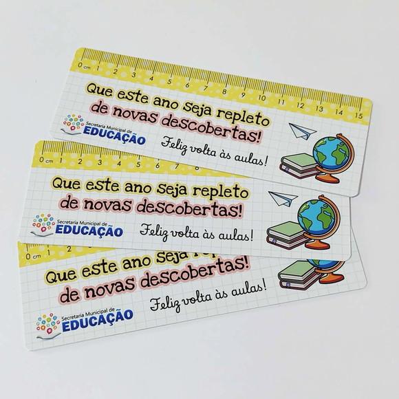 Régua Plastificada Personalizada