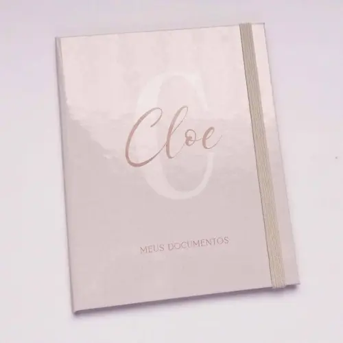 Porta Documentos A6 Linho Rosa