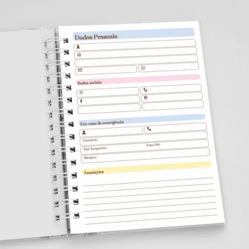 Agenda A5 Personalizada - Borboleta