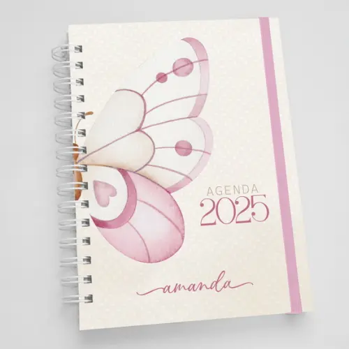 Agenda A5 Personalizada - Borboleta