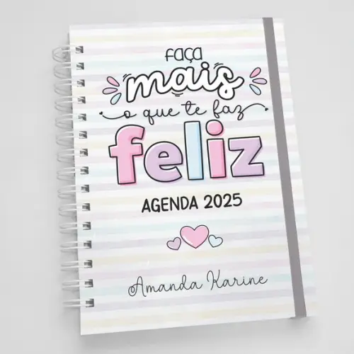 Agenda A5 Personalizada - Feliz