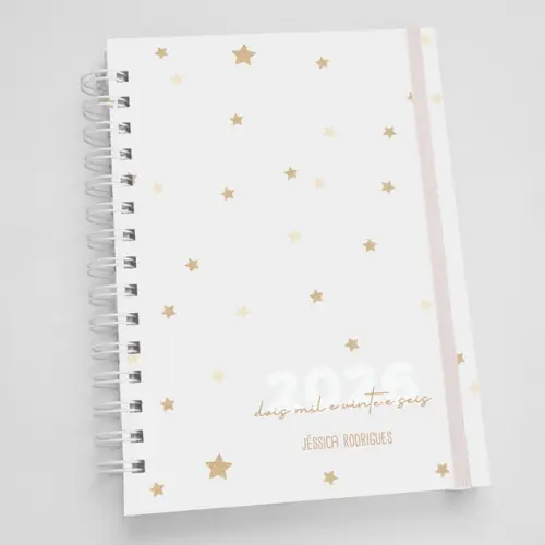 Agenda A5 Personalizada Estrelas