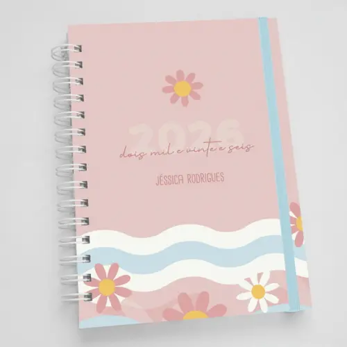 Agenda A5 Personalizada Floral