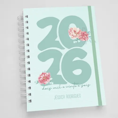 Agenda A5 Personalizada Floral