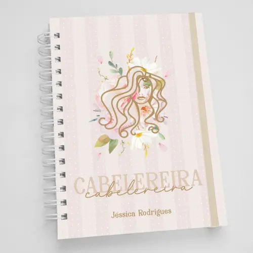 Agenda A5 Personalizada Profissões - Cabelereira